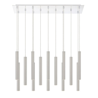 Forest 14 Light 32" Wide LED Linear Pendant with 12" Pendants