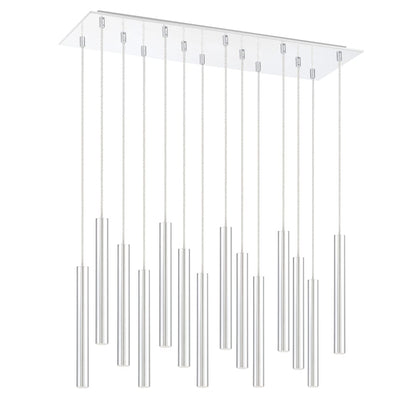 Forest 14 Light 32" Wide LED Linear Pendant with 12" Pendants