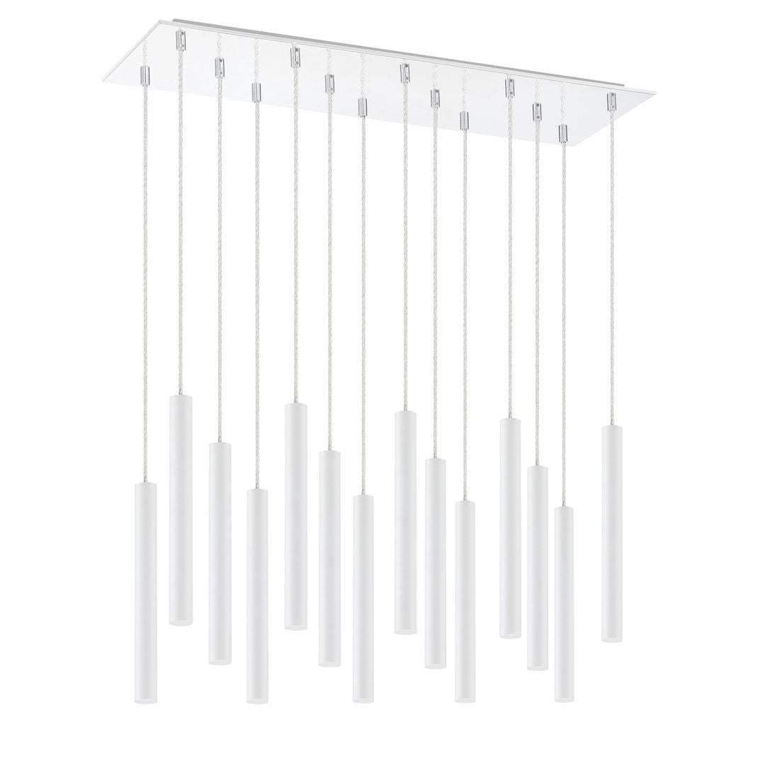 Forest 14 Light 32" Wide LED Linear Pendant with 12" Pendants