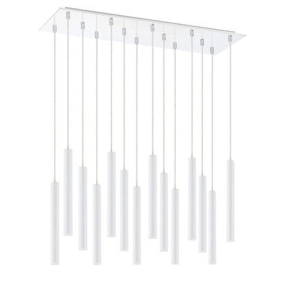 Forest 14 Light 32" Wide LED Linear Pendant with 12" Pendants
