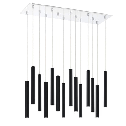 Forest 14 Light 32" Wide LED Linear Pendant with 12" Pendants