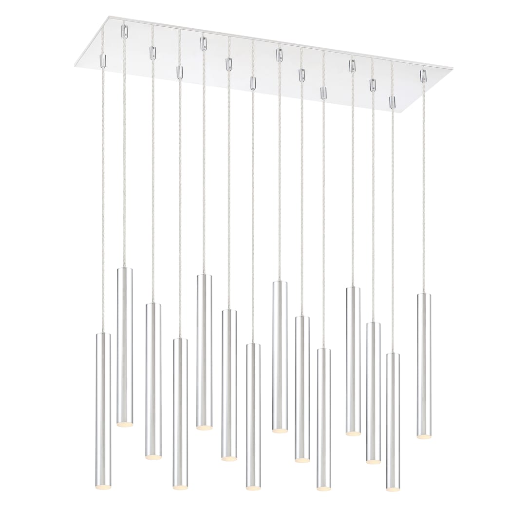 Forest 14 Light 32" Wide LED Linear Pendant with 12" Pendants