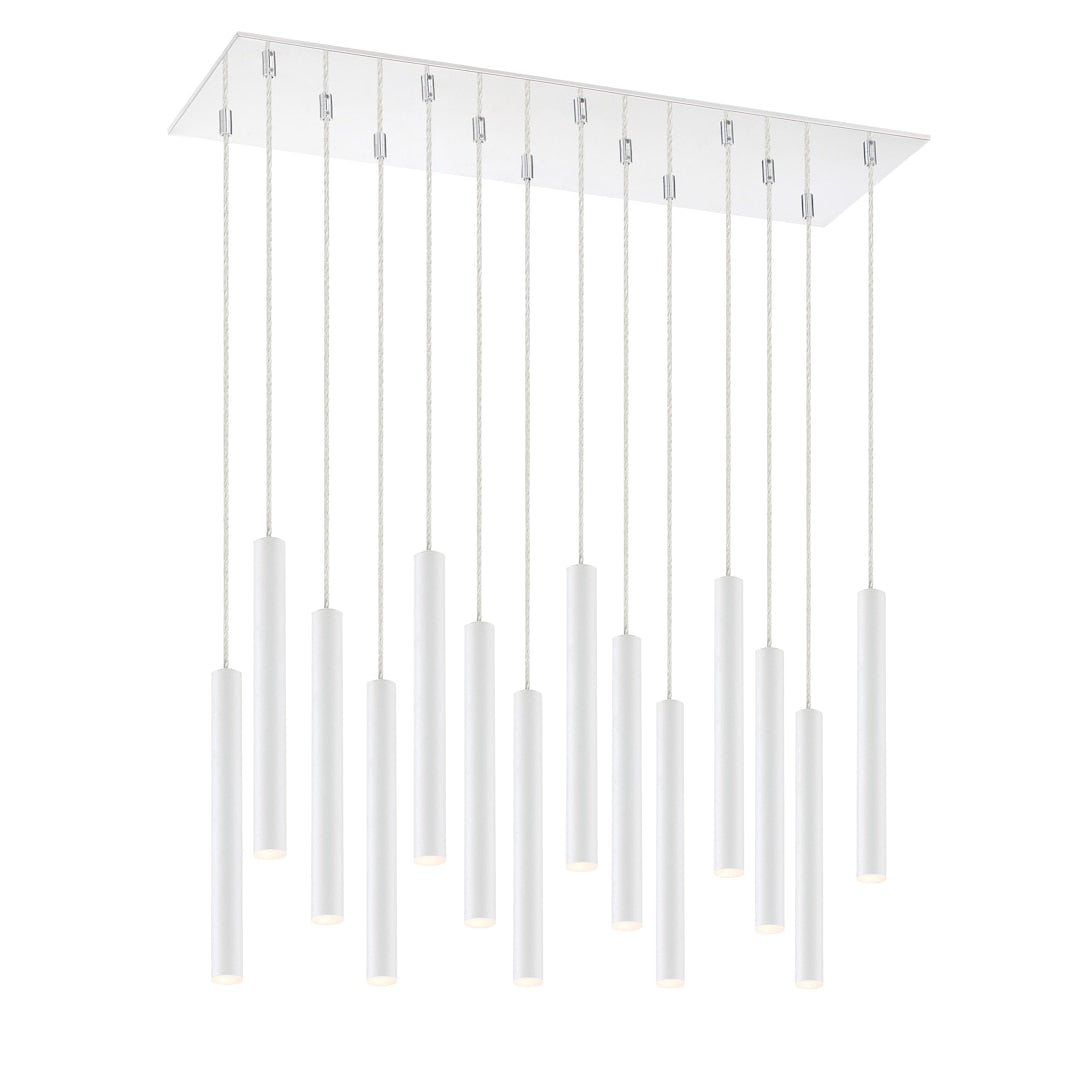 Forest 14 Light 32" Wide LED Linear Pendant with 12" Pendants