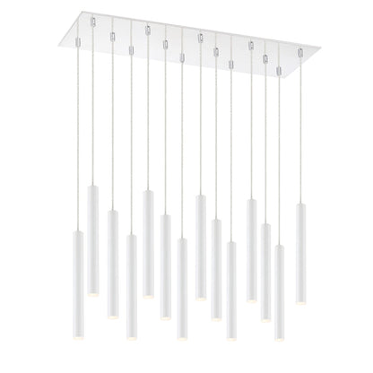 Forest 14 Light 32" Wide LED Linear Pendant with 12" Pendants