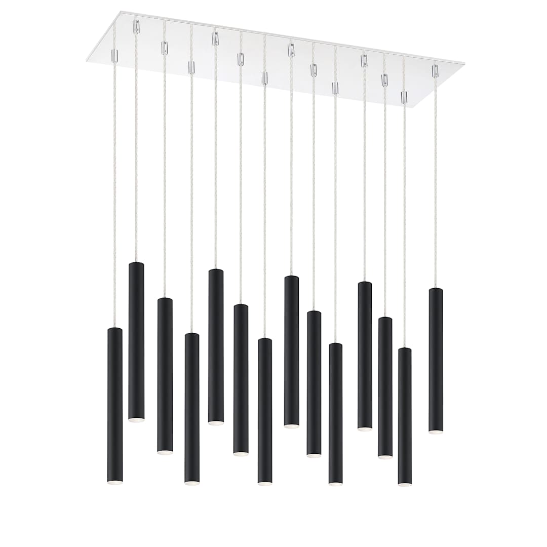 Forest 14 Light 32" Wide LED Linear Pendant with 12" Pendants