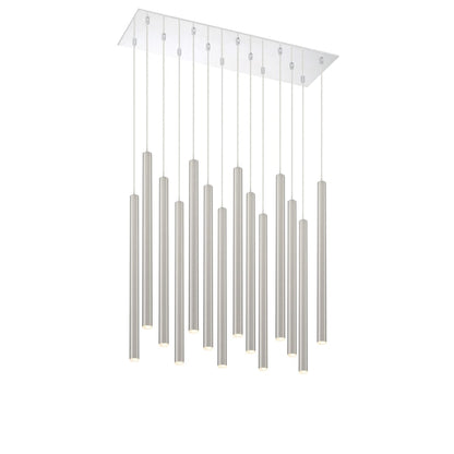Forest 14 Light 32" Wide LED Linear Pendant with 24" Pendants