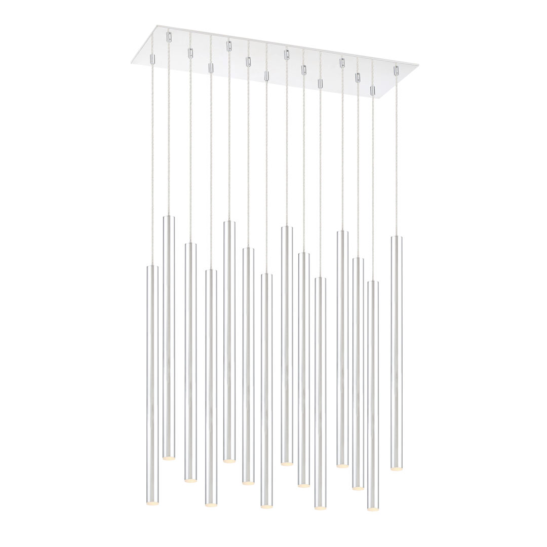 Forest 14 Light 32" Wide LED Linear Pendant with 24" Pendants