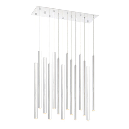 Forest 14 Light 32" Wide LED Linear Pendant with 24" Pendants