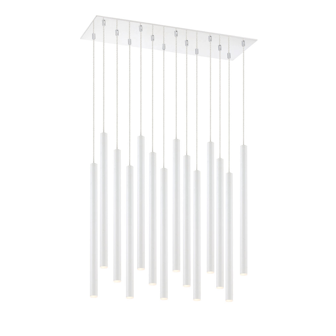 Forest 14 Light 32" Wide LED Linear Pendant with 24" Pendants