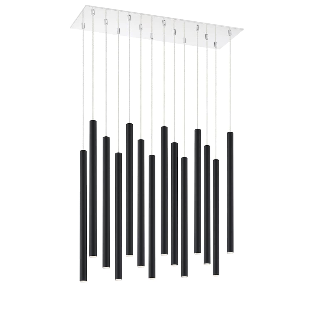 Forest 14 Light 32" Wide LED Linear Pendant with 24" Pendants