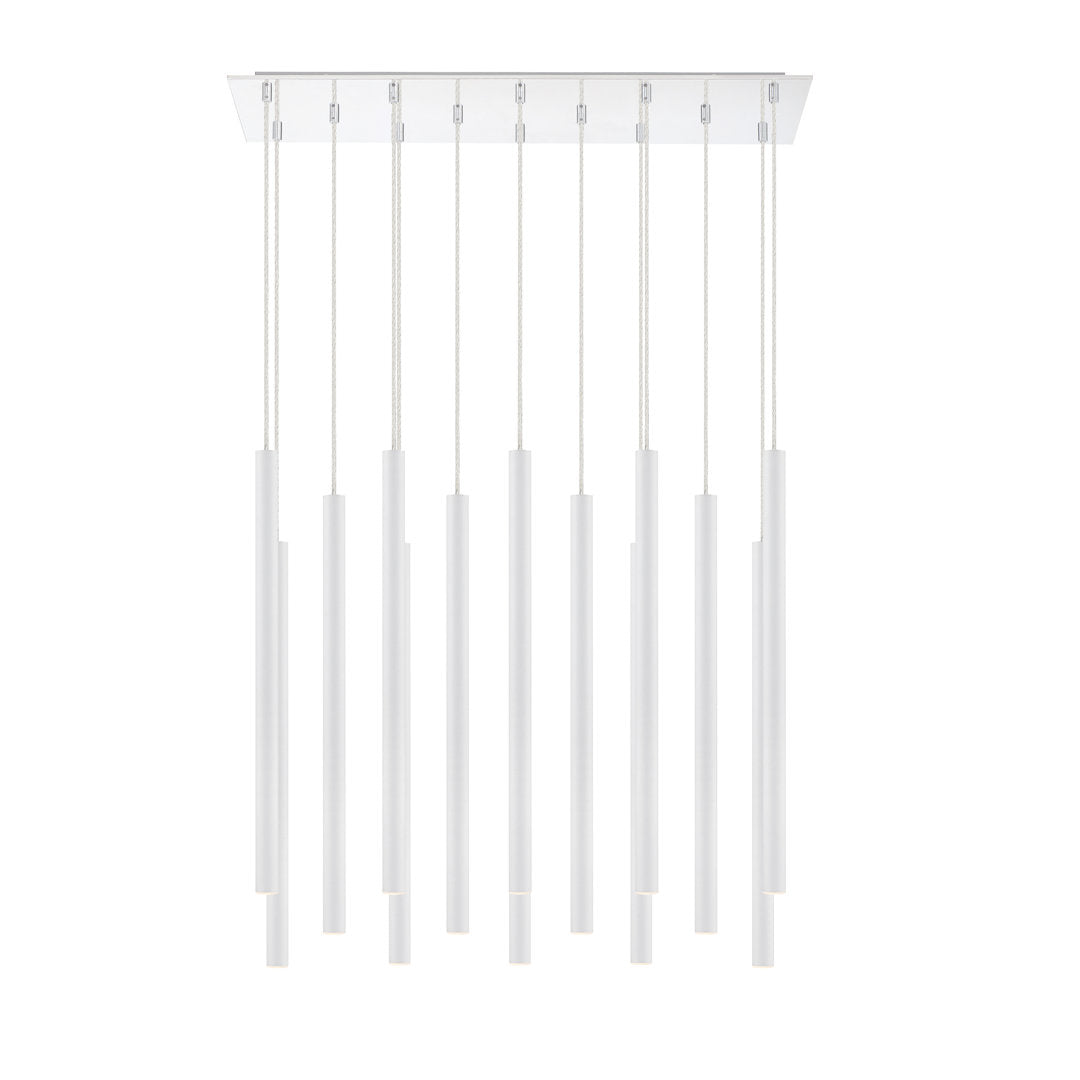 Forest 14 Light 32" Wide LED Linear Pendant with 24" Pendants