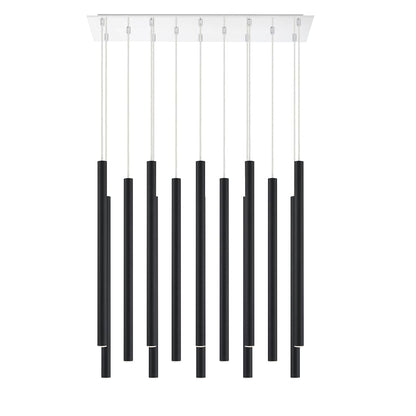Forest 14 Light 32" Wide LED Linear Pendant with 24" Pendants