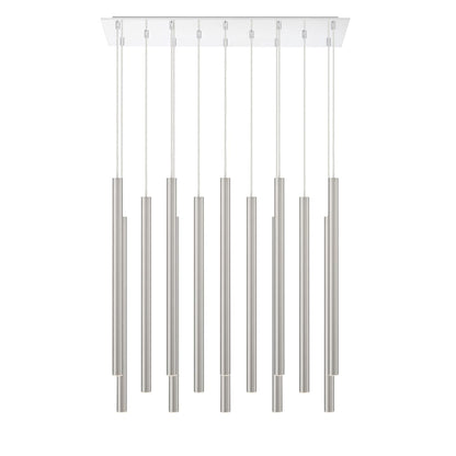 Forest 14 Light 32" Wide LED Linear Pendant with 24" Pendants