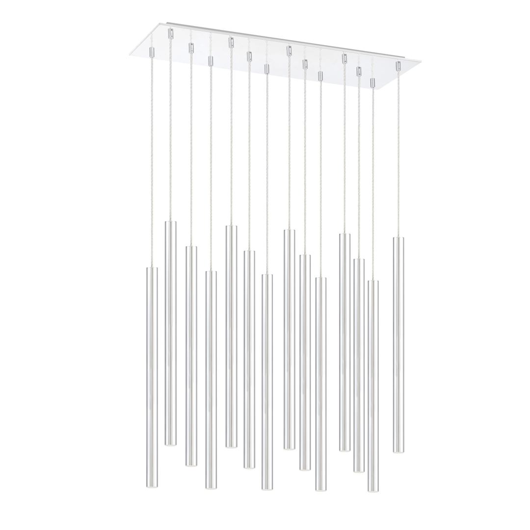 Forest 14 Light 32" Wide LED Linear Pendant with 24" Pendants