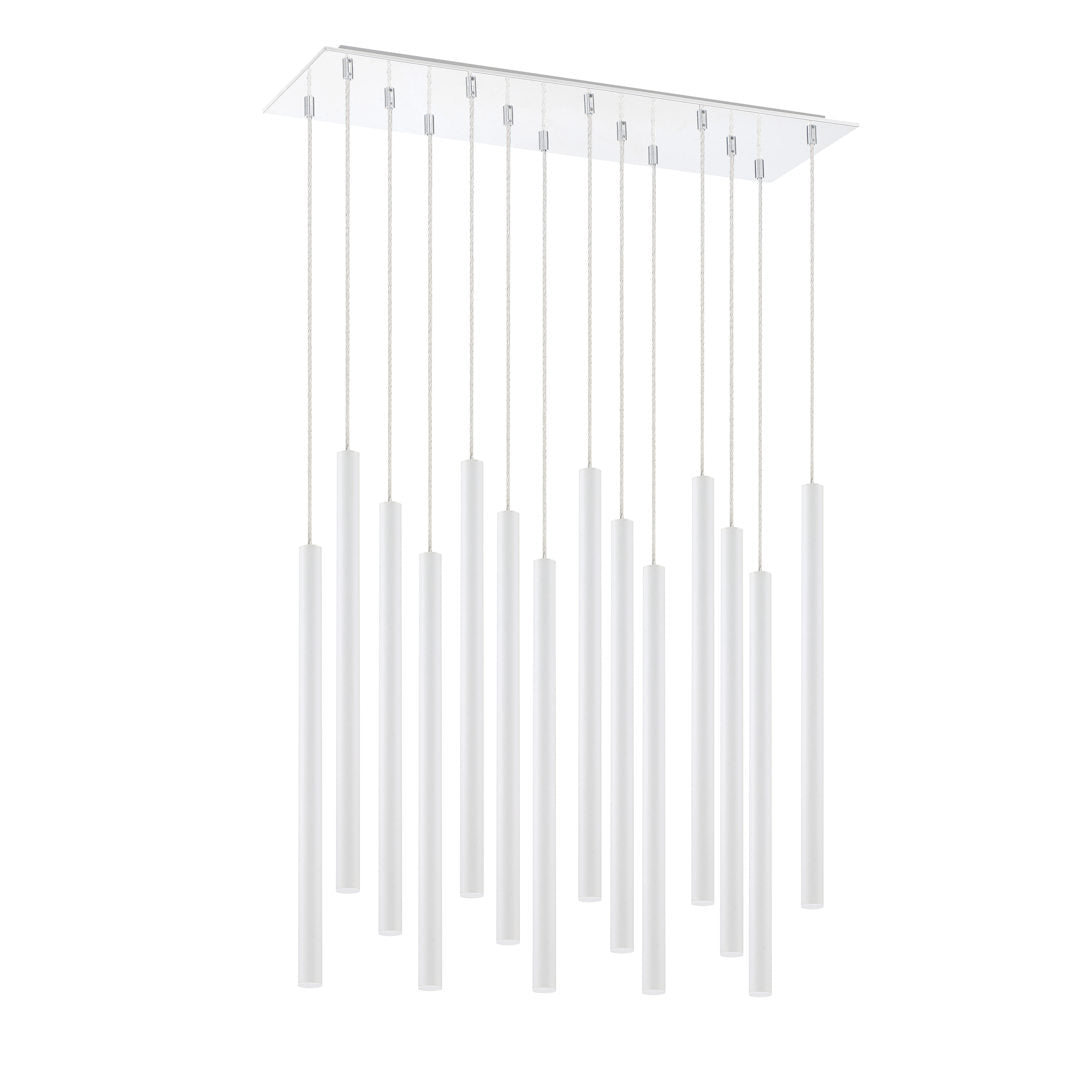 Forest 14 Light 32" Wide LED Linear Pendant with 24" Pendants