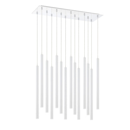 Forest 14 Light 32" Wide LED Linear Pendant with 24" Pendants