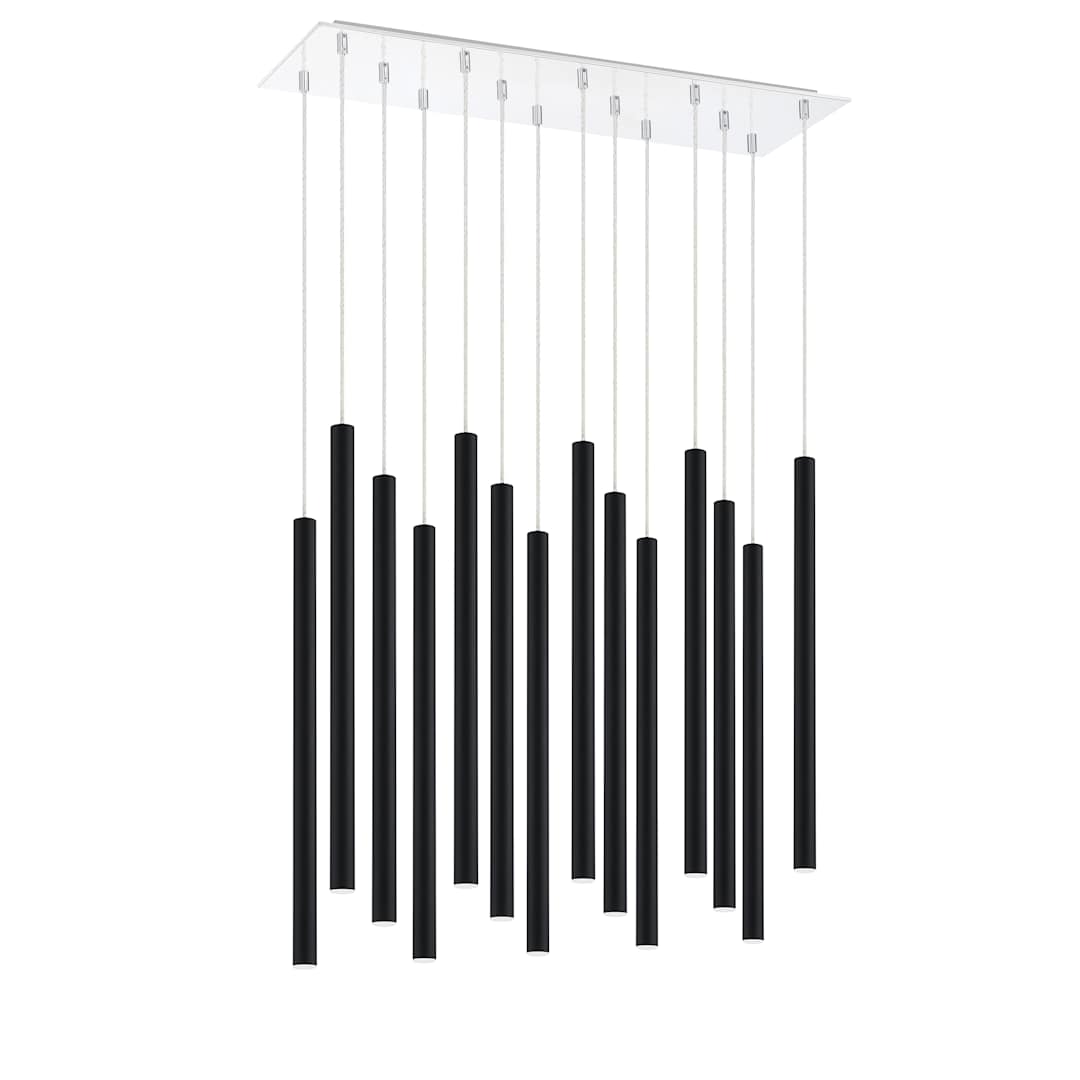 Forest 14 Light 32" Wide LED Linear Pendant with 24" Pendants