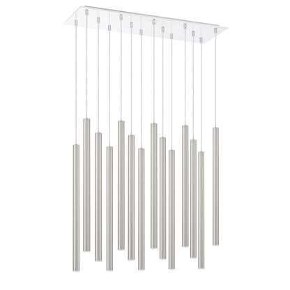 Forest 14 Light 32" Wide LED Linear Pendant with 24" Pendants