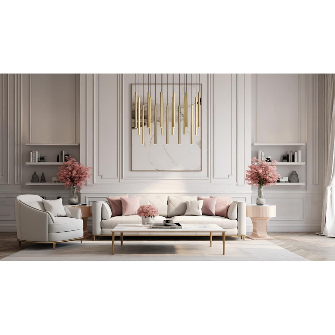 Forest 18" Wide Linear Chandelier