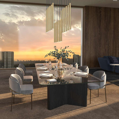 Forest 18" Wide Linear Chandelier