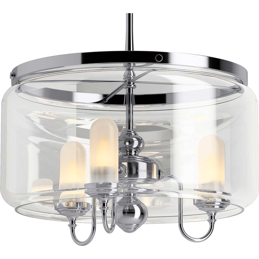 Artifacts 22" Wide 3 Light Chandelier