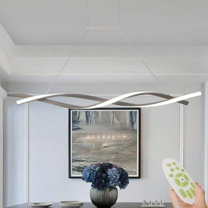 Interwoven Waves LED Modern Pendant Lighting Hanging Lamp Island Lights