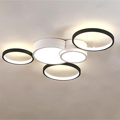 Multiple Circles LED Nordic Ceiling Lights Flush Mount Lighting